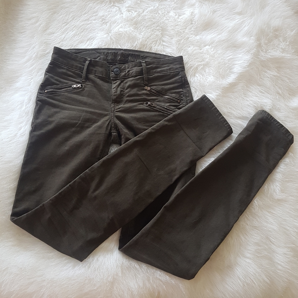 Khaki green jeans